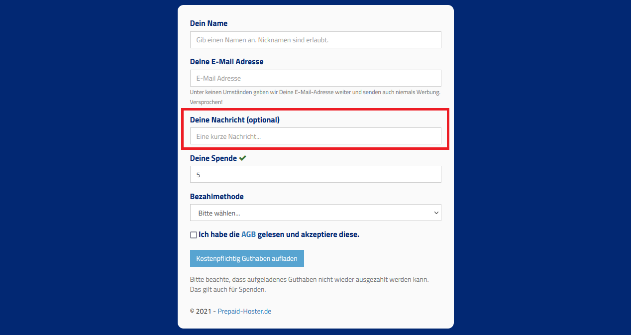 A image showing in which field you have to put your Discord and MC Name
